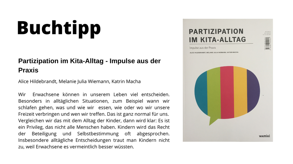 Buchtipp: Partizipation in Kindertageseinrichtungen | © Gesundheit Berlin-Brandenburg e.V.