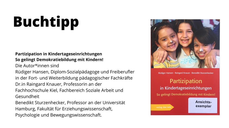 Buchtipp: Partizipation in Kindertageseinrichtungen |© Gesundheit Berlin-Brandenburg e.V.