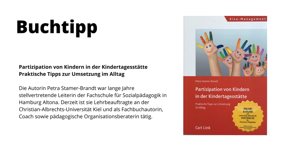 Buchtipp: Partizipation in Kindertageseinrichtungen |© Gesundheit Berlin-Brandenburg e.V.
