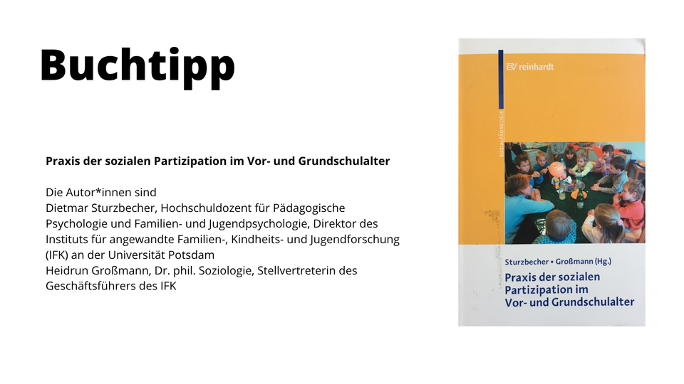 Buchtipp: Partizipation in Kindertageseinrichtungen |© Gesundheit Berlin-Brandenburg e.V.